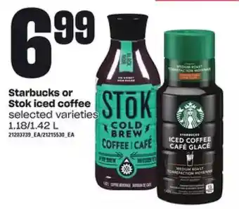 Zehrs Markets Starbucks or stok iced coffee offer