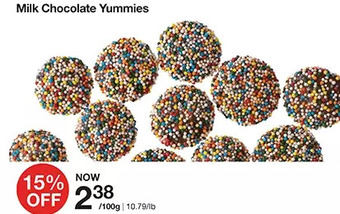 Bulk Barn Milk chocolate yummies offer
