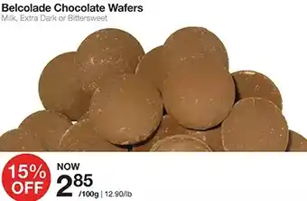 Bulk Barn Belcolade chocolate wafers offer