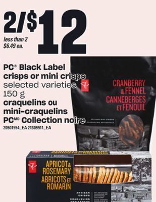 Independent Grocer Pc®® black label crisps or mini crisps offer