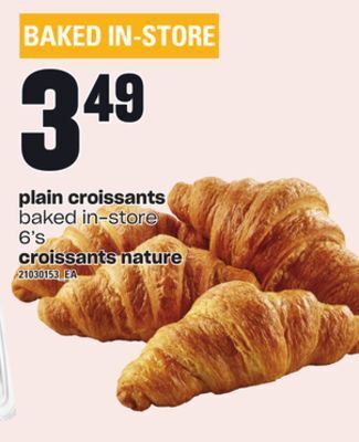 Independent Grocer Plain croissants offer