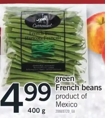 Fortinos Green french beans offer