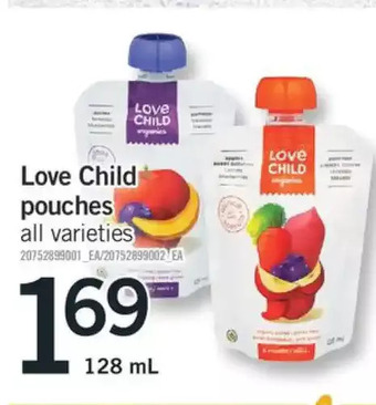 Fortinos Love child pouches offer