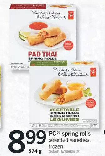 Fortinos Pc spring rolls offer