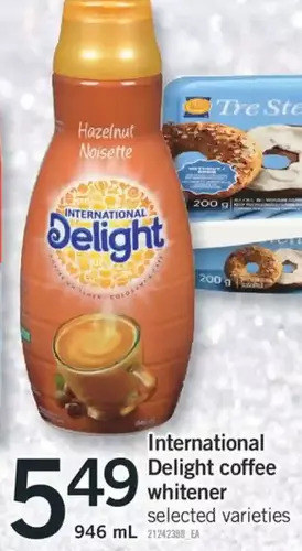 Fortinos International delight coffee whitener offer