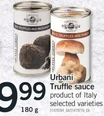 Fortinos Urbani truffle sauce offer