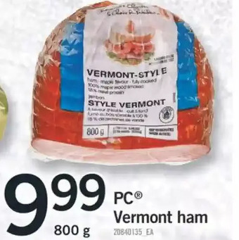 Fortinos Pc vermont ham offer