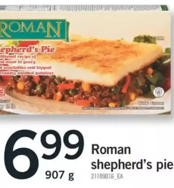 Fortinos Roman shepherd's pie offer