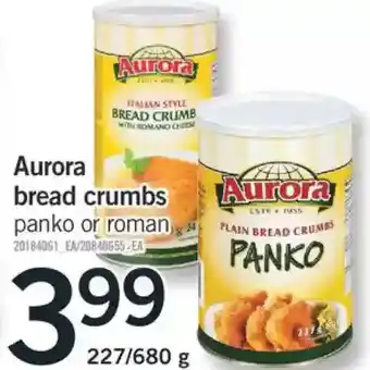Fortinos Aurora bread crumb offer