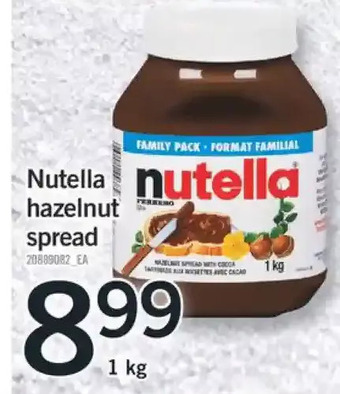 Fortinos Nutella hazelnut spread offer