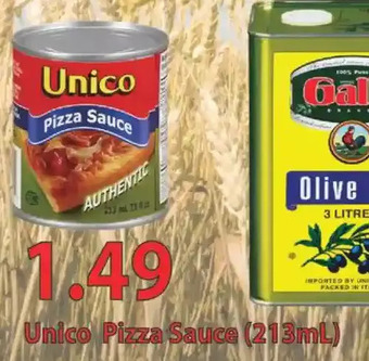 Fortinos Unico pizza sauce offer