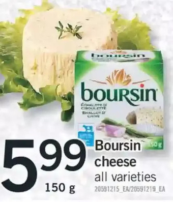 Fortinos Boursin cheese offer