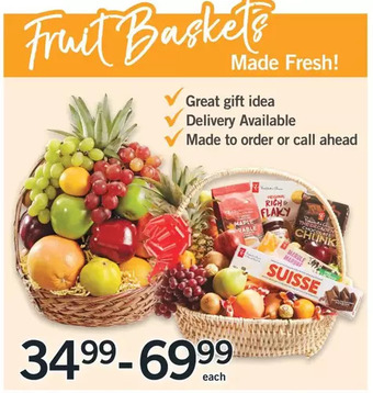 Fortinos Fruit baskets offer