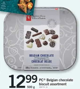 Fortinos Pc belgian chocolate biscuit assortment offer