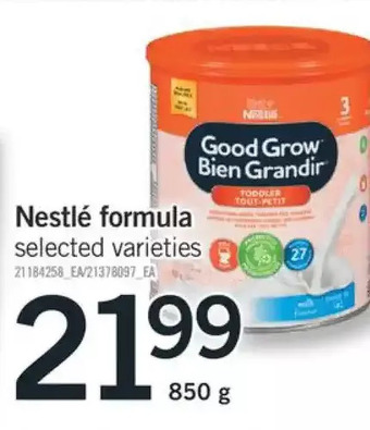 Fortinos Nestle formula offer