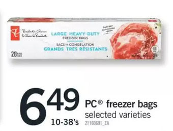 Fortinos Pc freezer bags offer