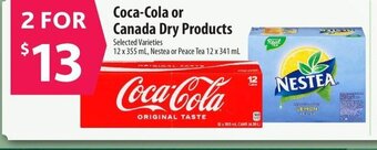 Co-op Coca-Cola or Canada Dry products offer
