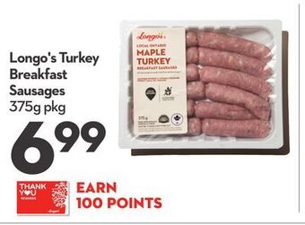 Longo's Longo's turkey breakfast sausages offer