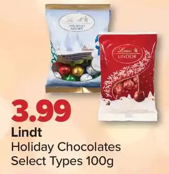 PharmaChoice Lindt holiday chocolates offer
