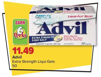 PharmaChoice Advil extra strength liqui-gels offer