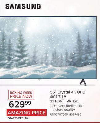 The Source Samsung 55" crystal 4k uhd smart tv offer