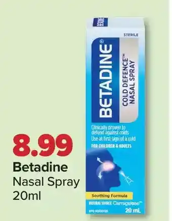 PharmaChoice Betadine nasal spray offer
