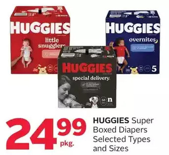 Rexall Huggies super boxed diapers offer