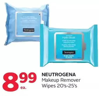 Rexall Neutrogena makeup remover wipes offer