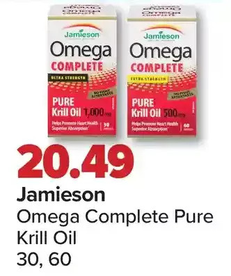 PharmaChoice Jamieson omega complete pure krill oil offer
