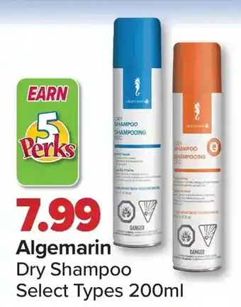 PharmaChoice Algemarin dry shampoo offer