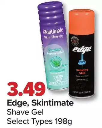 PharmaChoice Edge, skintimate shave gel offer