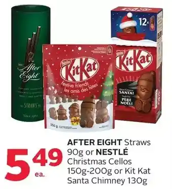 Rexall After eight straws or nestlé christmas cellos or kit kat santa chimney offer