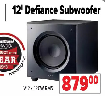 2001 Audio Video Paradigm 12" defiance subwoofer offer