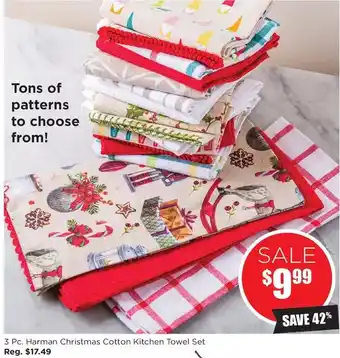 Kitchen Stuff Plus Harman christmas cotton kitchen towel set offer