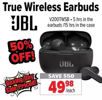 2001 Audio Video Jbl true wireless earbuds offer