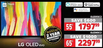 2001 Audio Video Lg oled evo 55" | 65" offer