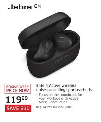 The Source Jabra elite 4 active wireless noise-cancelling sport earbuds offer