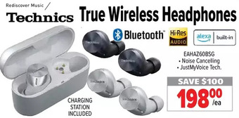 2001 Audio Video Technics true wireless headphones offer