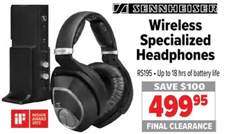 2001 Audio Video Sennheiser wireless specialized headphones offer