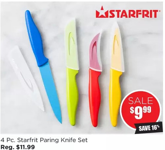 Kitchen Stuff Plus 4 pc. starfrit paring knife set offer