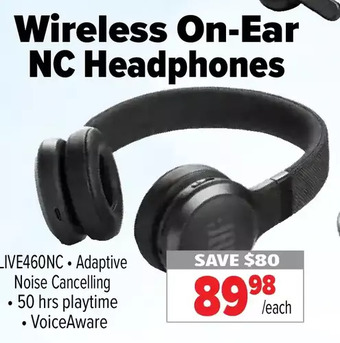 2001 Audio Video Wireless on-ear nc headphones offer