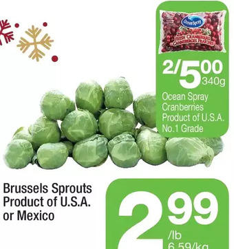 Highland Farms Brussels sprouts offer