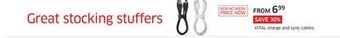 The Source Vital charge and sync cables offer