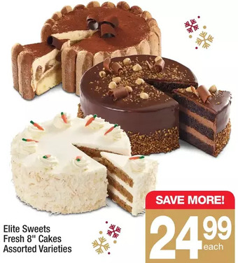 Highland Farms Elite sweets fresh 8" cakes offer