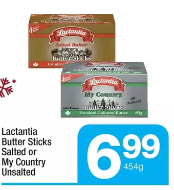 Highland Farms Lactantia butter sticks salted or my country unsalted offer