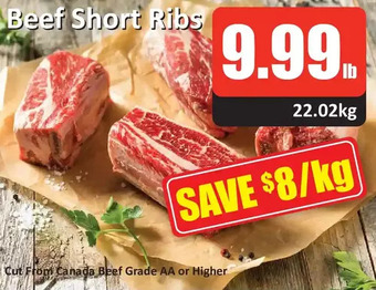 Starsky Beef short ribs offer