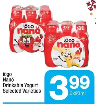 Highland Farms Iogo nano drinkable yogurt offer