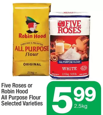 Highland Farms Five roses or robin hood all purpose flour offer