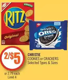 Shoppers Drug Mart Christie cookies or crackers offer