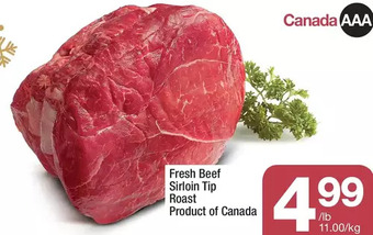 Highland Farms Fresh beef sirloin tip roast offer